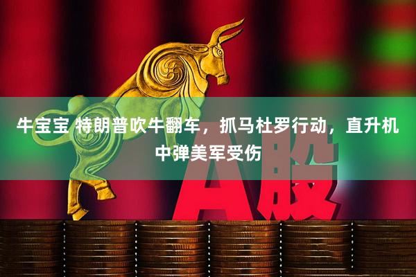 牛宝宝 特朗普吹牛翻车，抓马杜罗行动，直升机中弹美军受伤